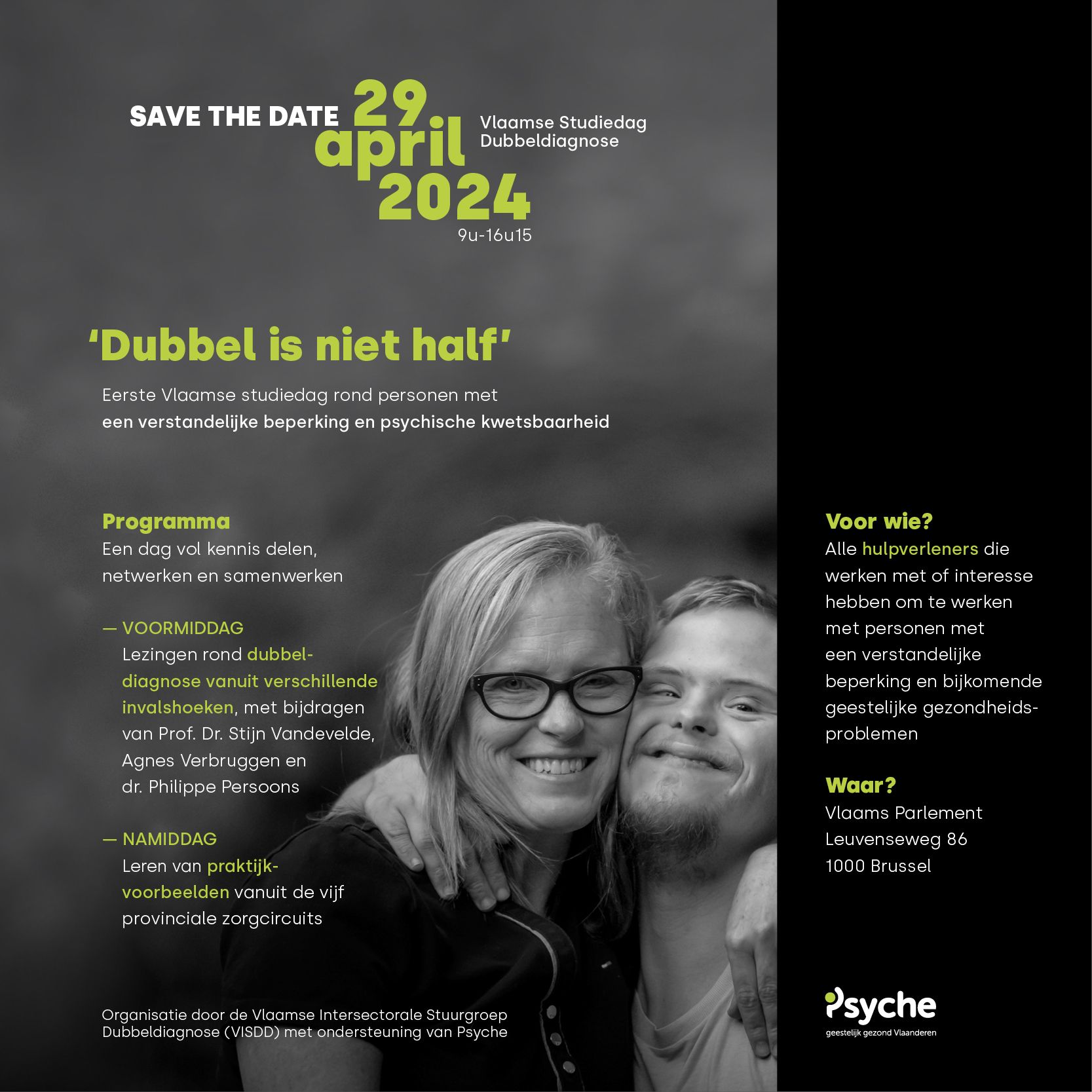 Vlaamse Studiedag Dubbeldiagnose ‘Dubbel is niet half’